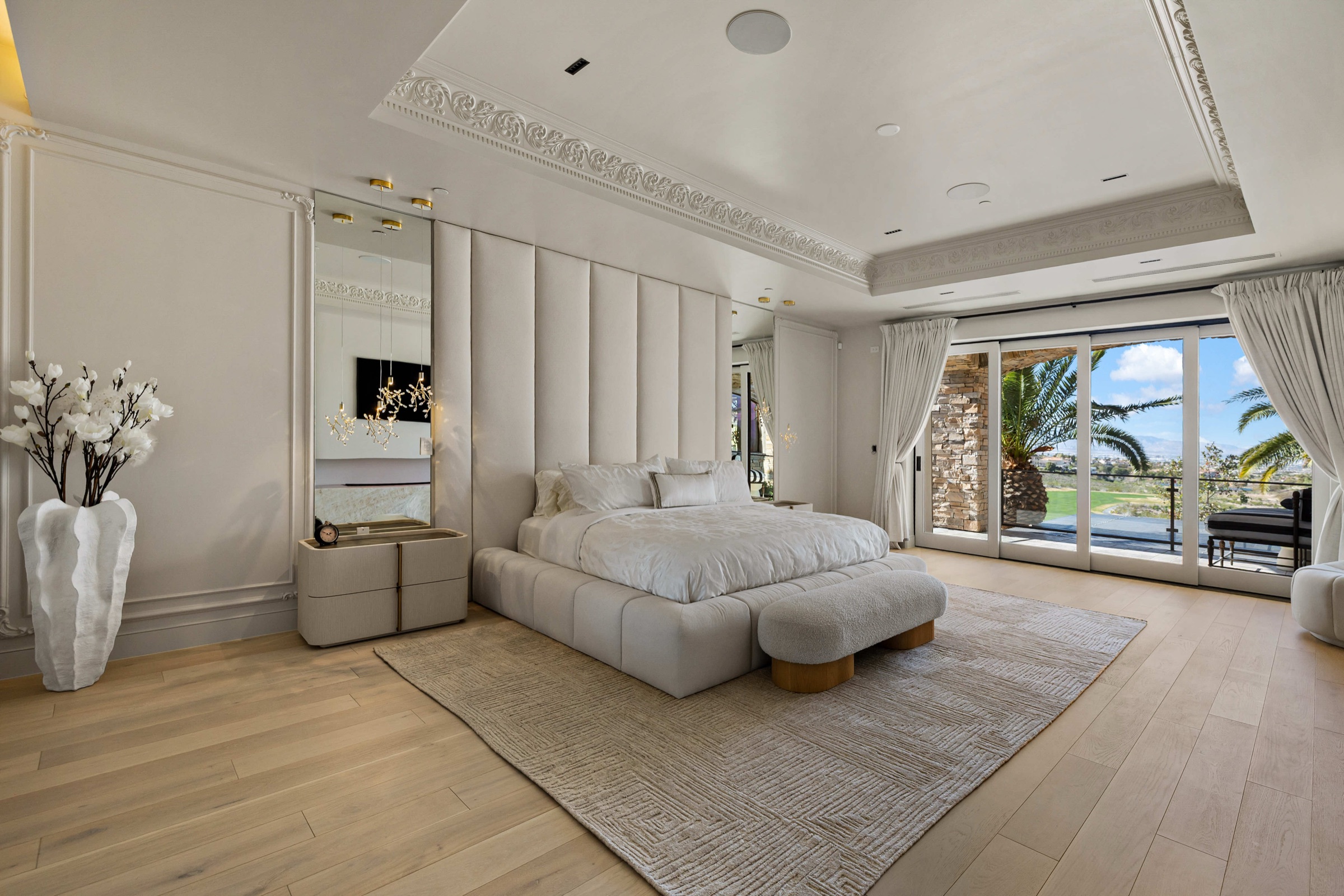 Primary bedroom suite interior design in Las Vegas, NV