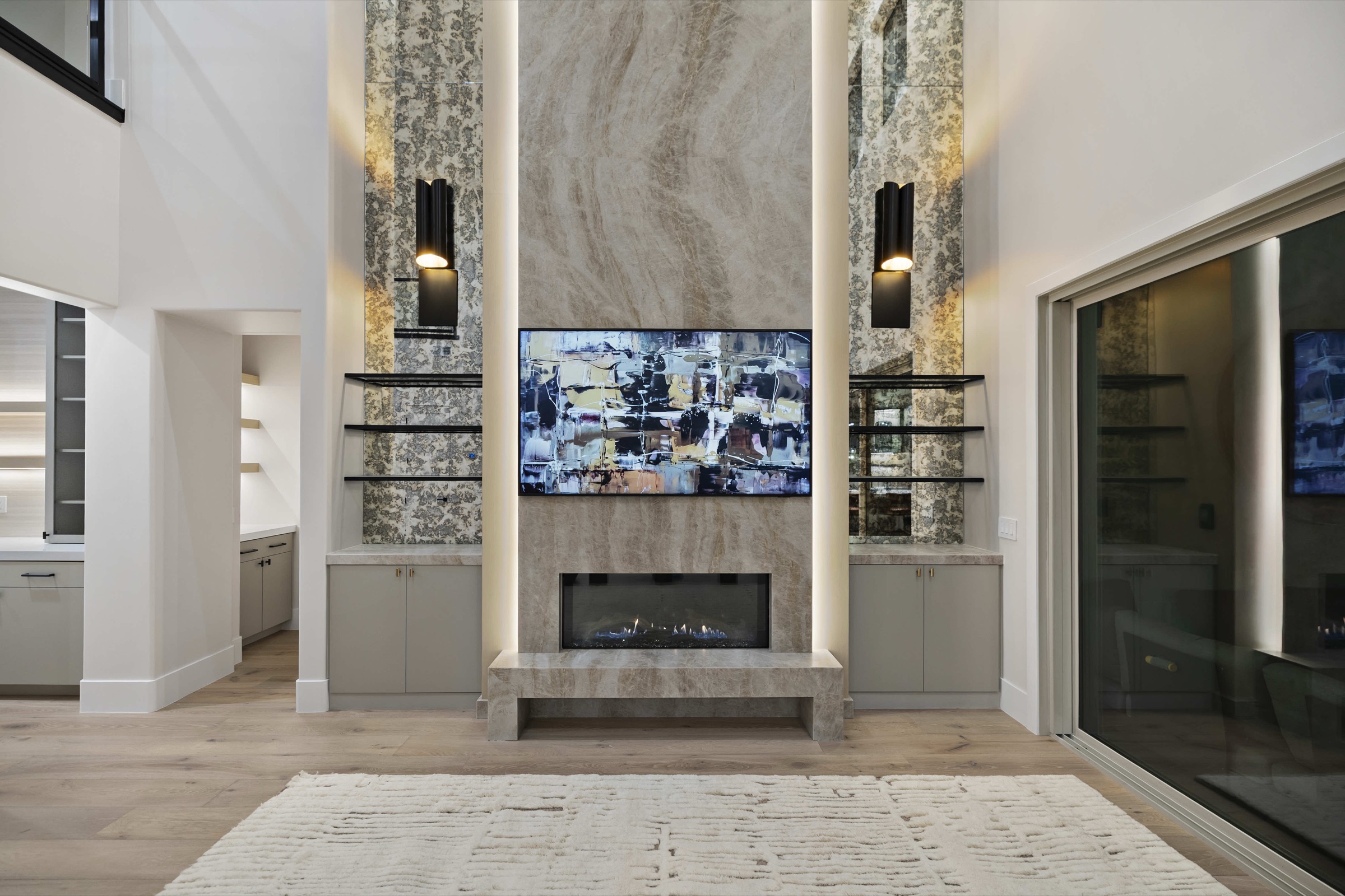 Luxury living room interior design in Las Vegas, NV